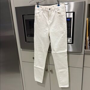 J Brand High Rise White Jeans